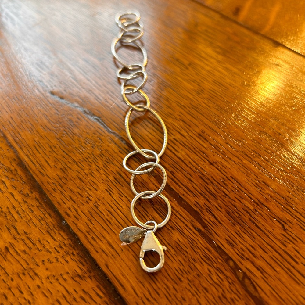 Dyadema Sterling silver 925 Italy Chain bracelet with a lobster claw clasp 8 in